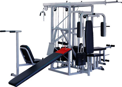 侨润健身器材 综合训练器QR-1010，高效满足十人站专业健身需求